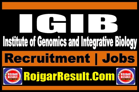 IGIB Recruitment 2023