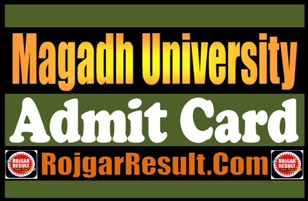 Magadh University Admit Card 2025