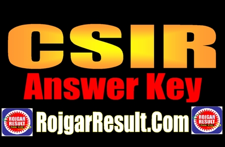 CSIR Answer Key 2024