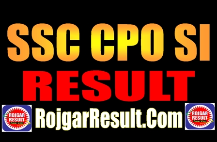 SSC CPO SI Result 2025