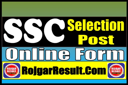 SSC Selection Post Recruitment 2024 Apply Online Form