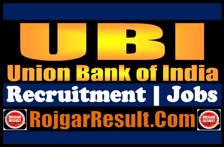 Union Bank of India Recruitment 2025 Online Form