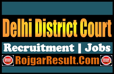 Delhi District Court Recruitment 2024 Online Form