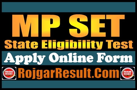 MP SET Online Form 2024