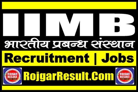 IIMB Recruitment 2024