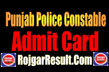 Punjab Police Constable Admit Card 2025