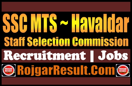 SSC MTS Havaldar Recruitment 2024