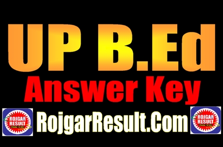 UP BEd Answer Key 2024