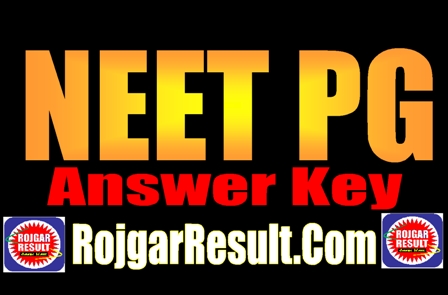 NEET PG Answer Key 2024