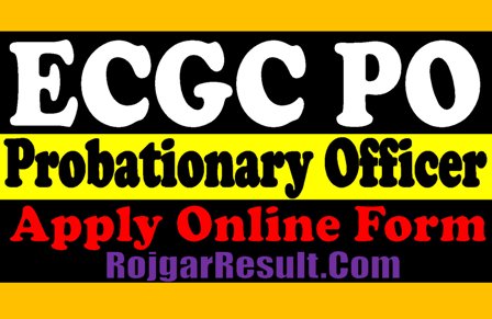 ECGC PO Online Form 2025