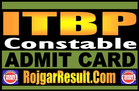 ITBP Constable Admit Card 2025
