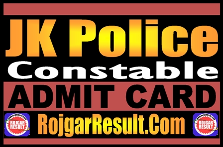 JK Police Constable Admit Card 2024