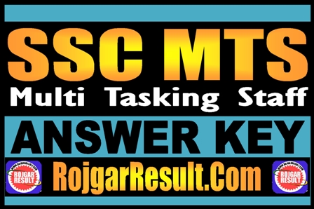 SSC MTS Answer Key 2024