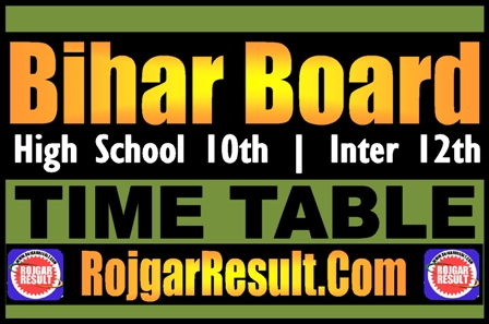 Bihar Board Time Table 2025