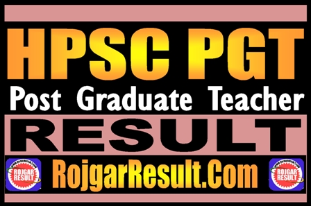HPSC PGT Result 2024