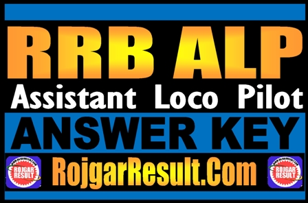 RRB ALP Answer Key 2024