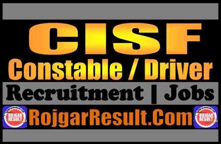 CISF Constable Driver Recruitment 2025