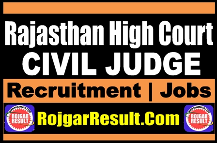 Rajasthan High Court Civil Judge Recruitment 2025