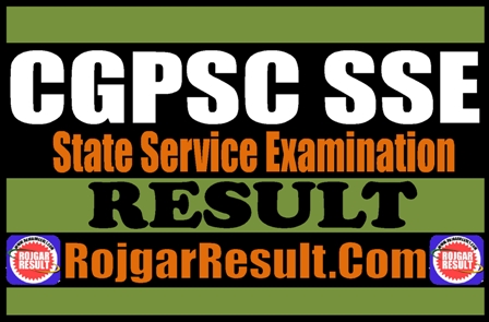 CGPSC SSE Result 2025