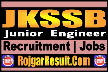JKSSB Junior Engineer Recruitment 2025