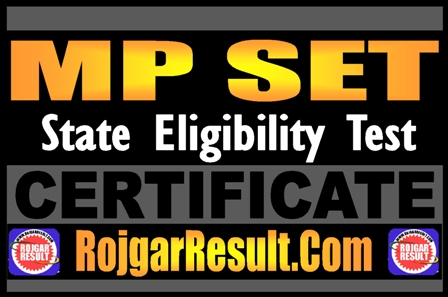 MP State Eligibility Test Certificate 2025