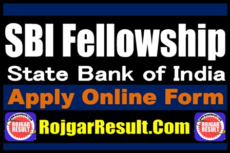 SBI Fellowship Online Form 2025