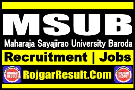 MSUB Various Post Recruitment 2025