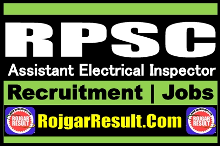 RPSC Assistant Electrical Inspector Recruitment 2025