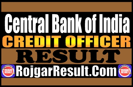 Central Bank Credit Officer Result 2025
