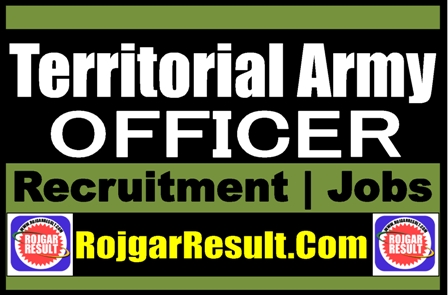 Territorial Army Officer Recruitment 2025