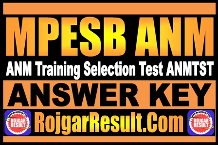 MPESB ANM Answer Key 2025