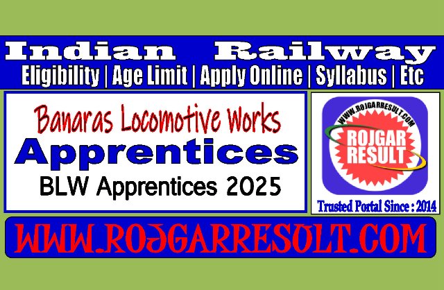 Railway BLW Apprentices Online Form 2025 for 374 Post