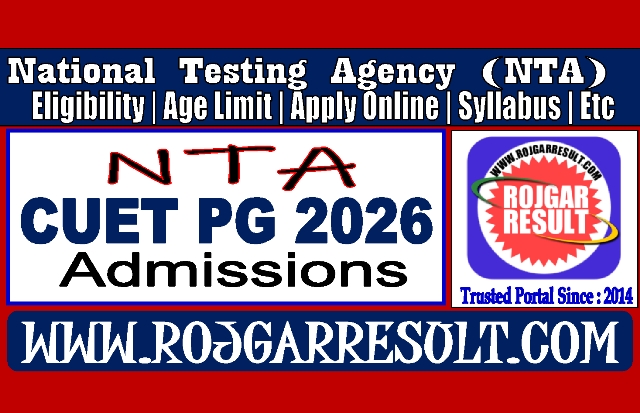 NTA CUET PG 2026 Online Form | Information Brochure