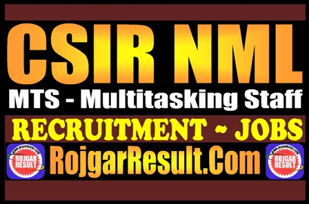 CSIR NML MTS Recruitment 2026