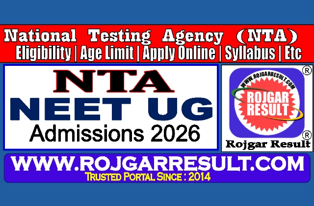 NTA NEET UG 2026 Admissions New Syllabus PDF Download