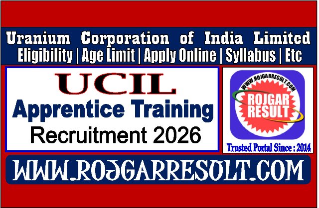 UCIL Apprentice Training Online Form 2026
