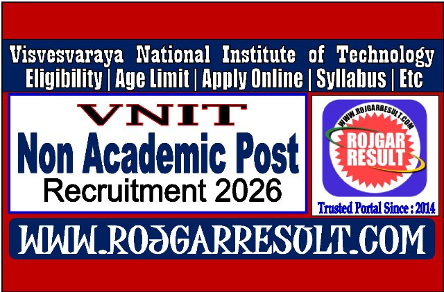 VNIT Nagpur Non Academic Post Online Form 2026