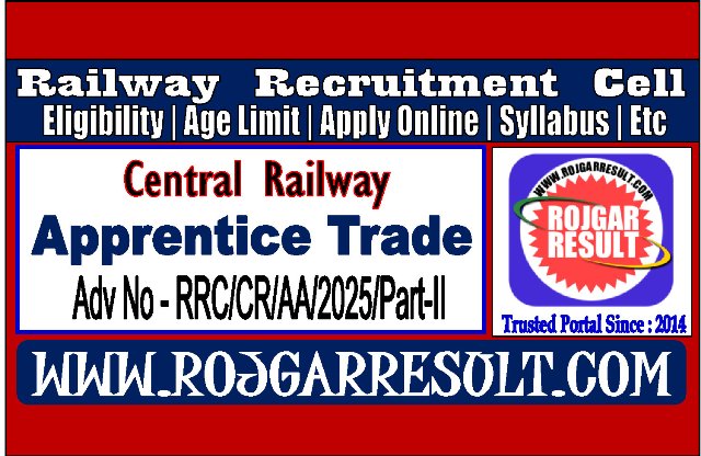 Railway RRC CR Apprentices Online Form 2026