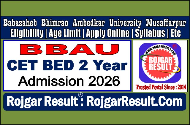 Bihar 2 Year BEd Admissions Online Form 2026