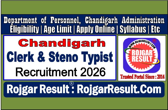 Chandigarh Administration Clerk Online Form 2026
