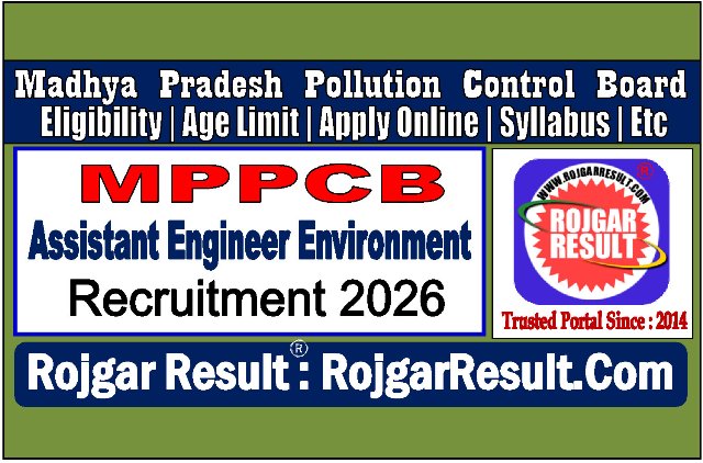 MPPCB Assistant Engineer Environment Online Form 2026