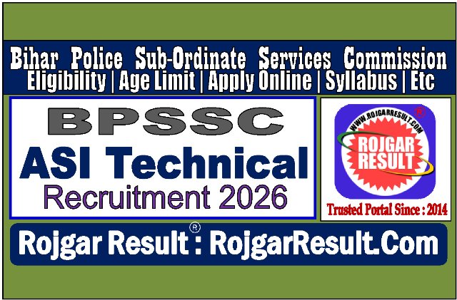 BPSSC ASI Technical Online Form 2026