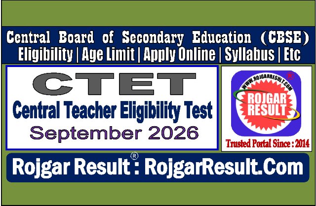 CTET September 2026 Online Form
