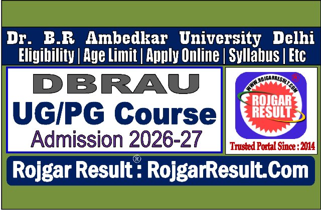 Dr B R Ambedkar University Delhi UG/PG Admission 2026
