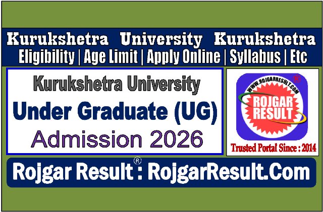 Kurukshetra University UG Online Form 2026