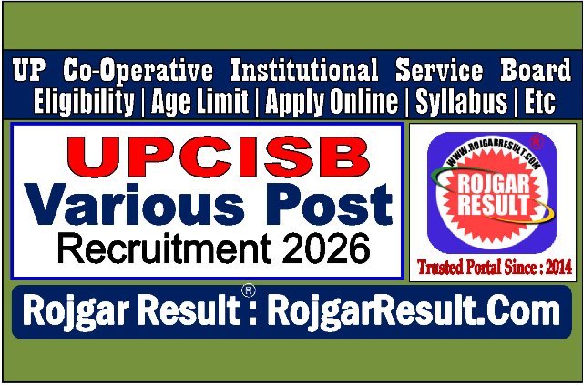 UPCISB UP Cooperative Bank Various Post Online Form 2026 for 2085 Post