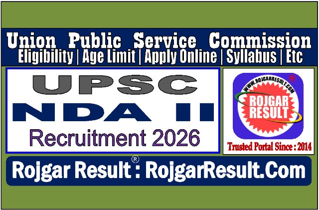 UPSC NDA II Online Form 2026 for 394 Post
