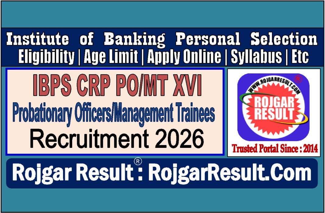 IBPS PO/MT XVI Online Form 2026