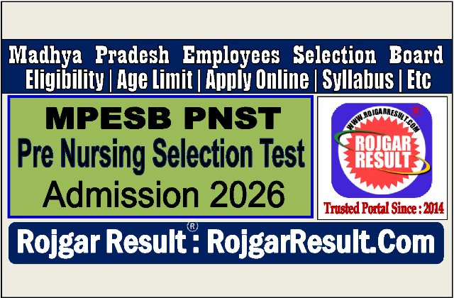 MPESB PNST Pre Nursing Online Form 2026