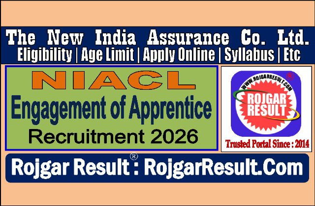 NIACL Apprentice Online Form 2026